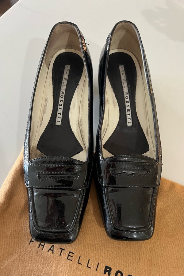 Italian Designer Fratelli Rossetti Black patent-le | Nuuly Thrift