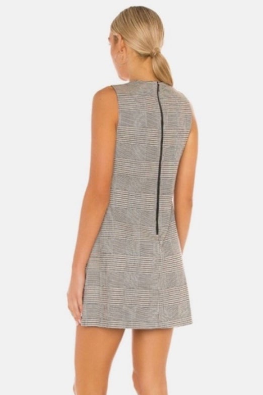 alice and olivia coley crew neck dress