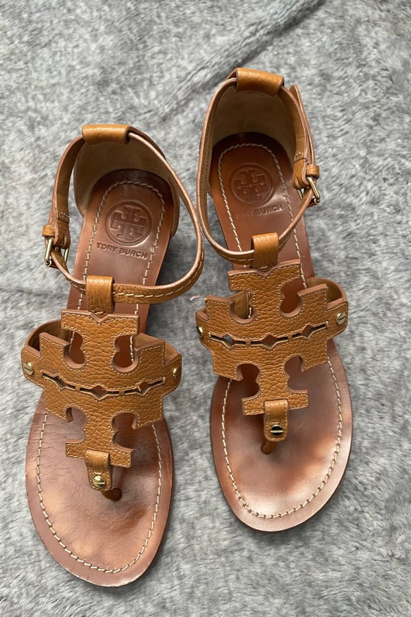 Tory Burch Chandler Logo Wedge Sandal | Nuuly Thrift