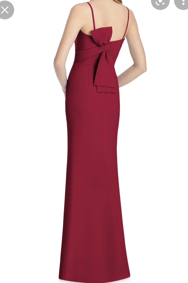 LELA ROSE Bow Back Crepe Column Gown | Nuuly Thrift