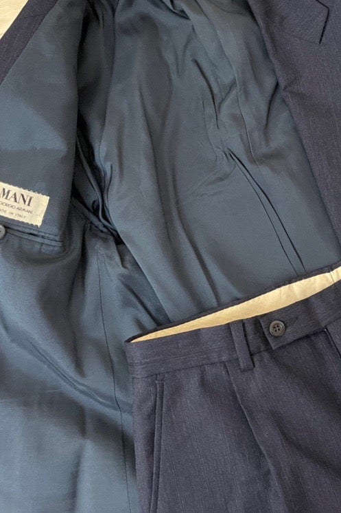 Vintage Mani by Giorgio Armani Navy Blue Suit. Men | Nuuly Thrift