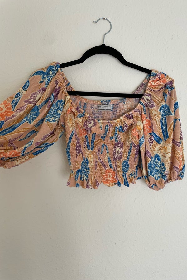 Urban outfitters floral crop | Nuuly Thrift