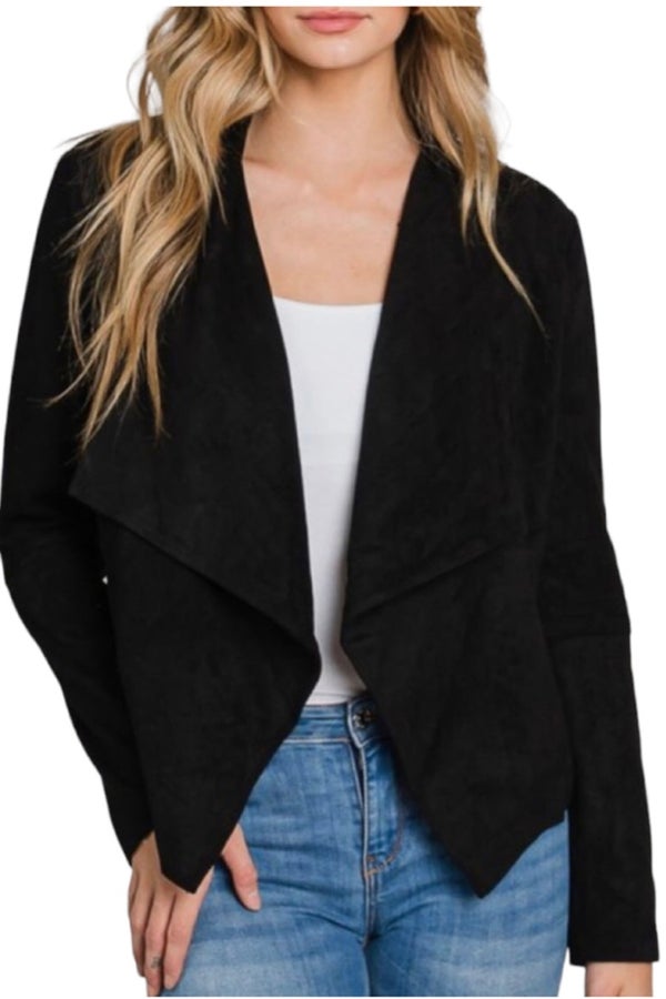 Express black waterfall jacket Nuuly Thrift