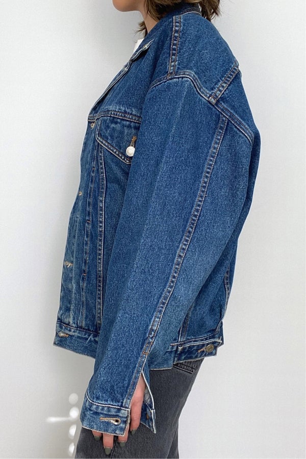 iron Seagull Prick Vintage Jordache Oversized Jean Jacket | Nuuly Thrift