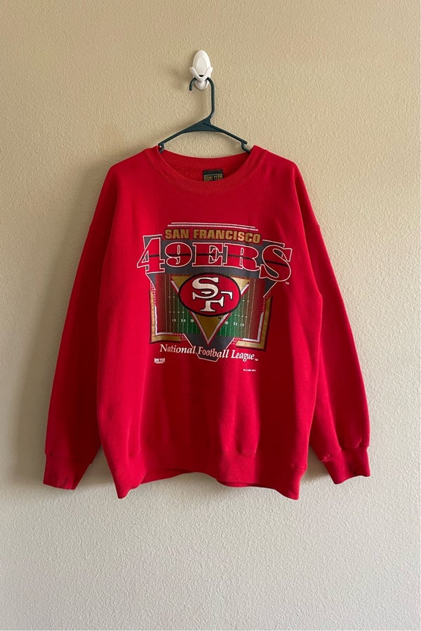 Vintage 1980's San Francisco 49ers Tultex Raglan Crewneck Sweatshirt Sz.XL  / Sole Food SF