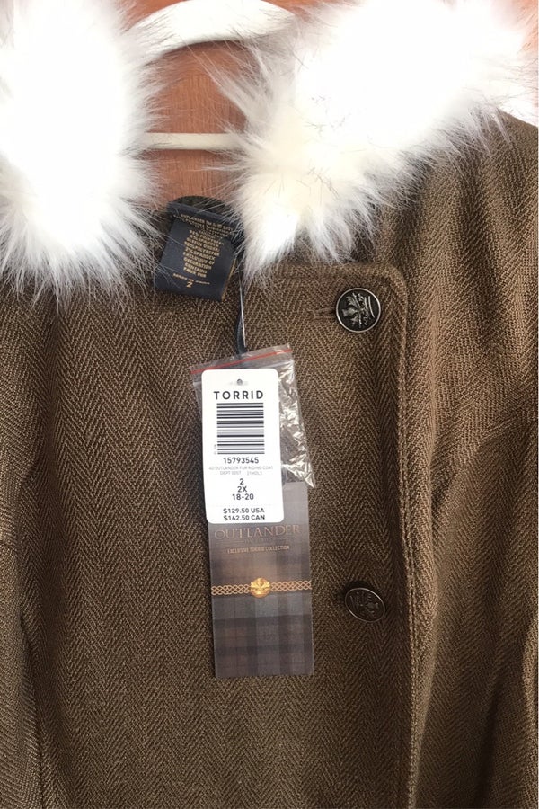 torrid outlander blue coat