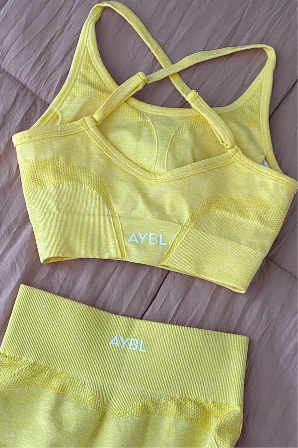 AYBL Motion Seamless Sports Bra, Yellow