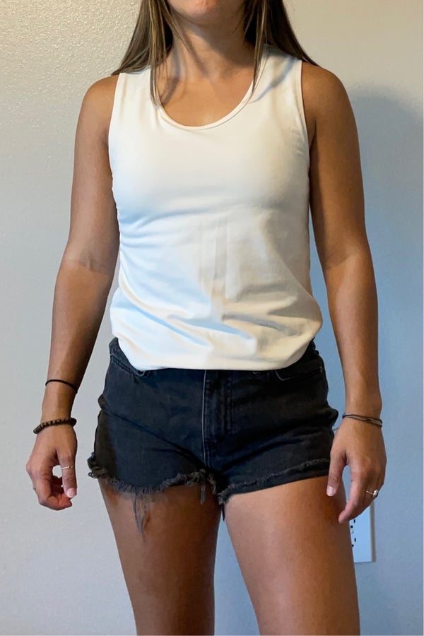 White Workout Tank Top Nuuly Thrift