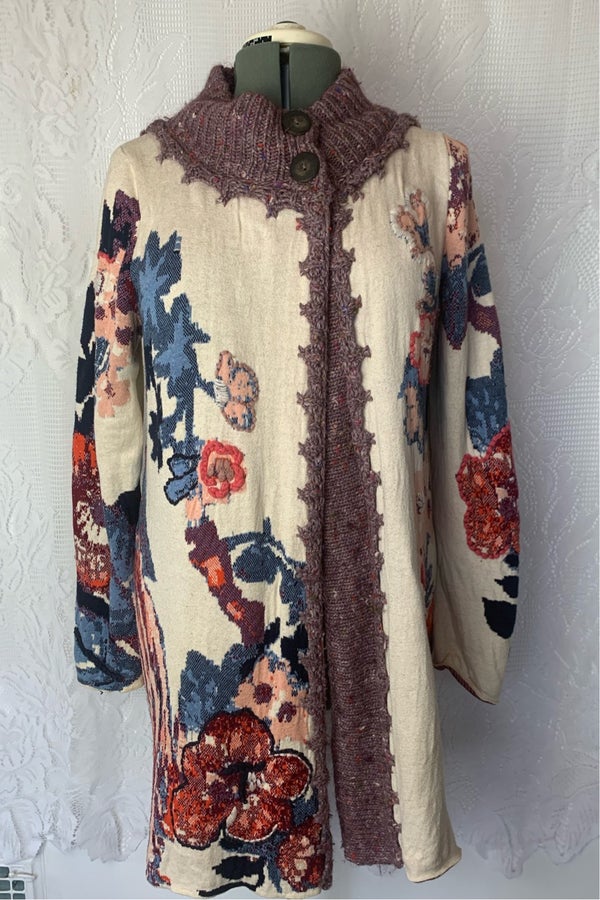 Embroidered cardigan cheap anthropologie