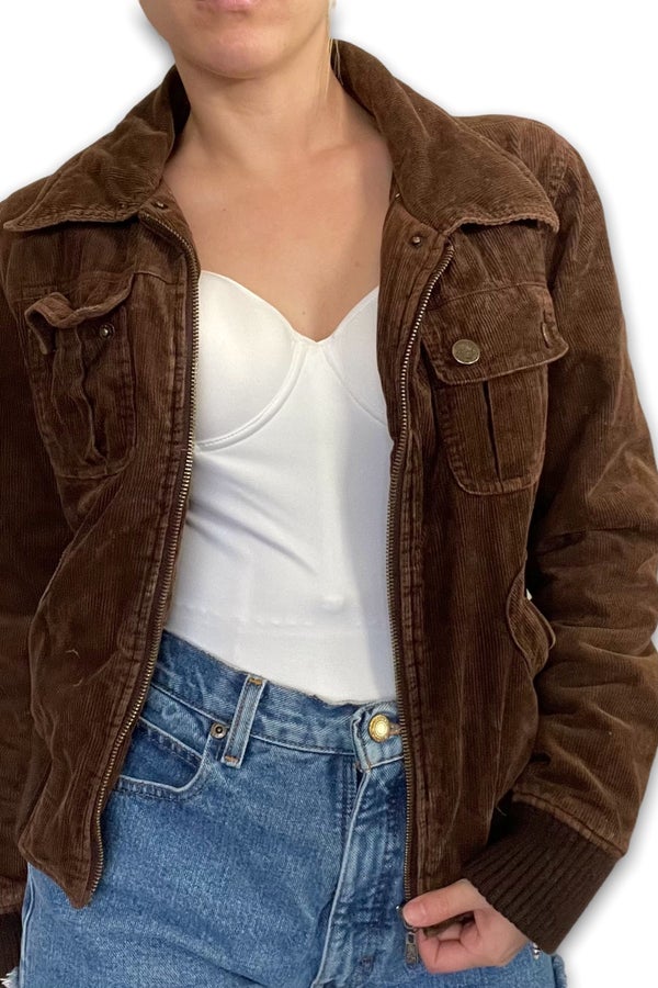 Y2K Brown corduroy Jacket | Nuuly Thrift