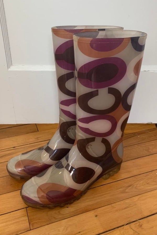 Coach logo rain boots | Nuuly Thrift