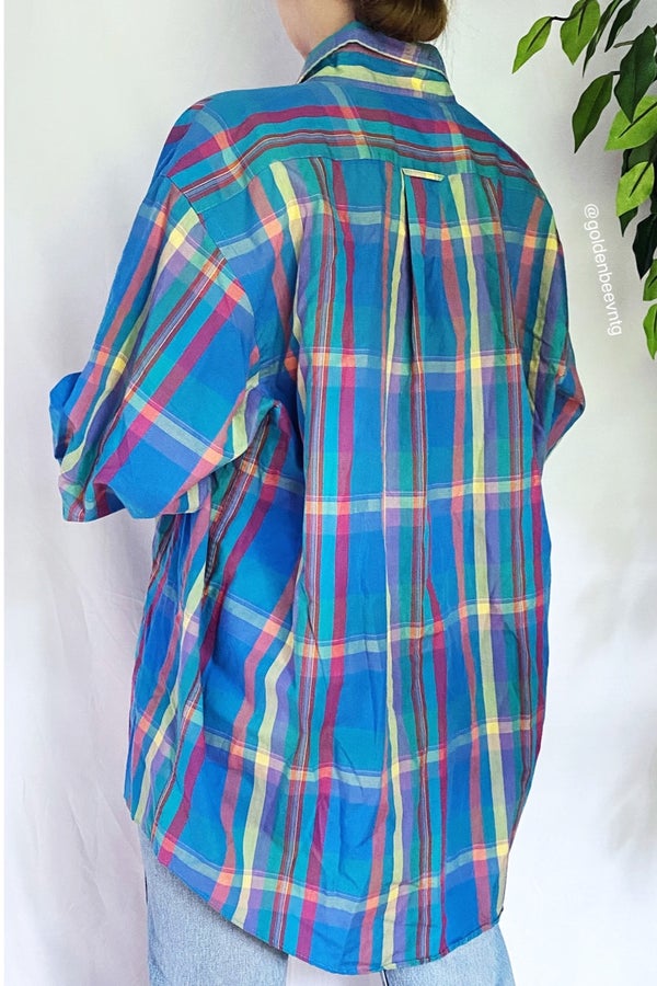 Rainbow Plaid Shirt – Vintage Society