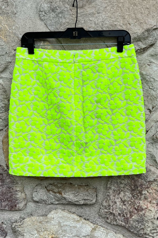 Embroidered neon skirt sale