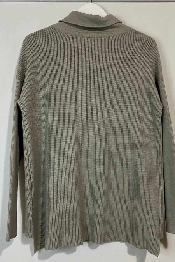 Cyrus fawny cowl neck best sale ribbed pullover