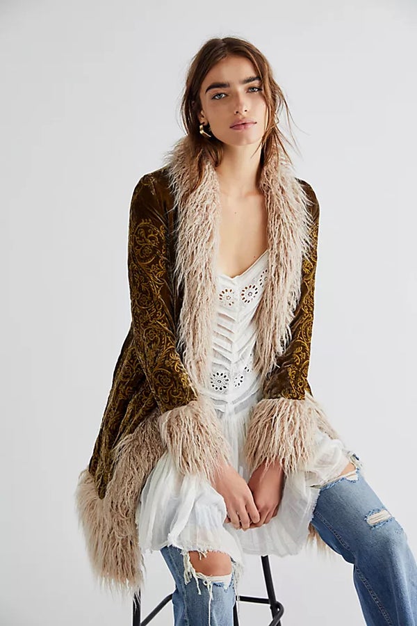 Almost Famous Penny Lane Coat Tapestry Jacket Boho Chic 