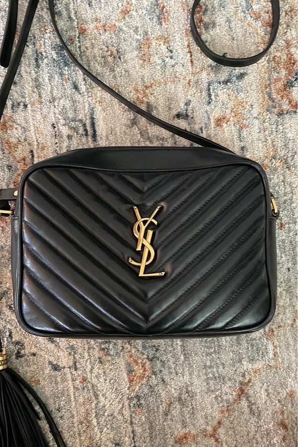 Authentic YSL Leather Lou Camera Bag SAINT LAURENT CAMERA BAG