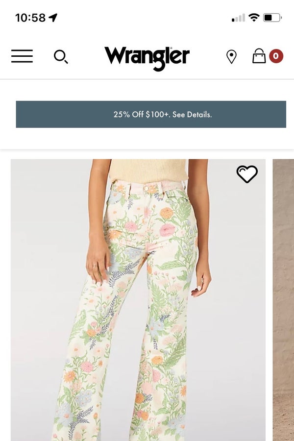 Wrangler Floral Flare Jeans | Nuuly Thrift