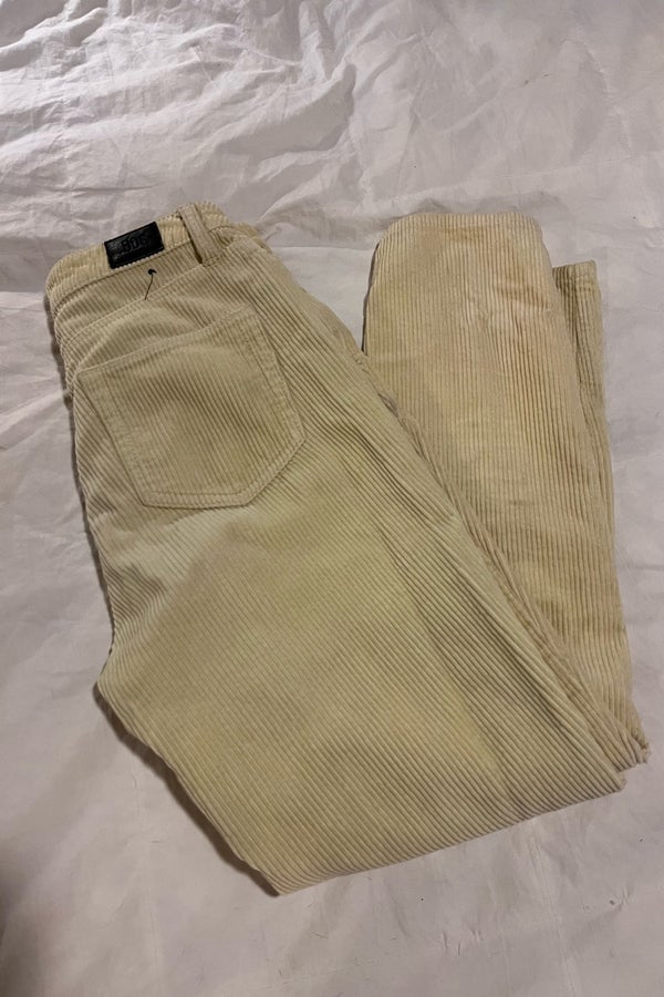 BDG Yellow corduroy mom jeans. High waisted
