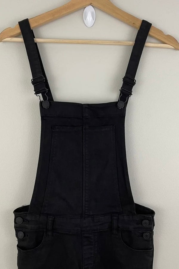 PACSUN Black Overall Jeans Sz 24 | Nuuly Thrift