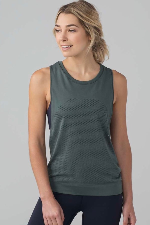 LULULEMON Dark Forest Green Vented Relaxed Fit Bre
