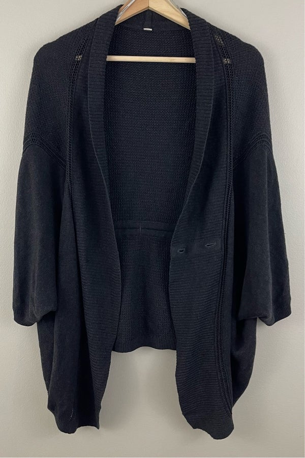 lululemon athletica, Sweaters, Lululemon Breeze Easy Wrap Heathered Cool  Cocoa Cashew Cardigan Sweater Cashmere