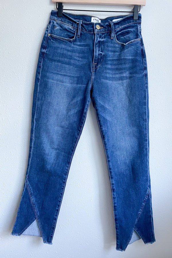 Frame Le High Straight V Cut Hem Jeans Nuuly Thrift