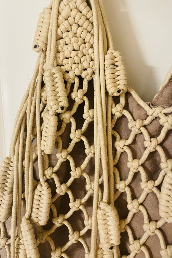 Macrame discount hobo bag