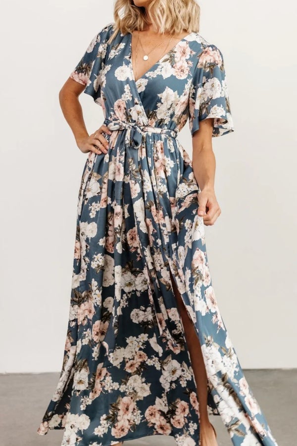 Baltic Born Sicily Maxi Dress Blue Floral | Nuuly Thrift