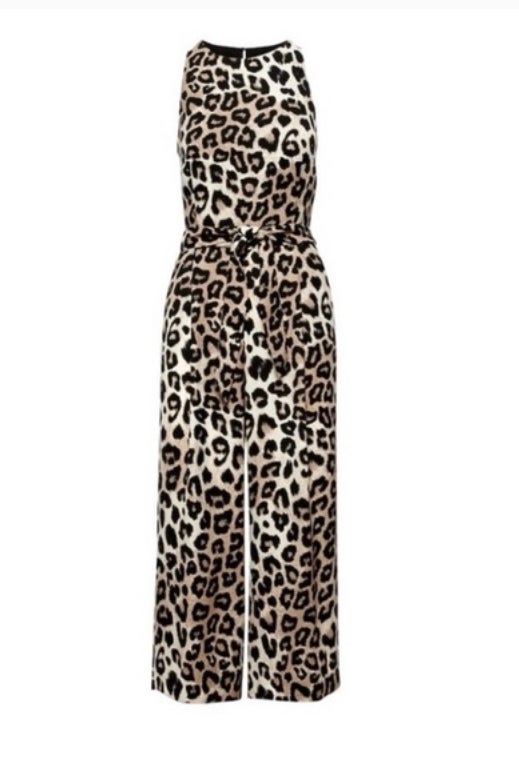 banana republic leopard jumpsuit