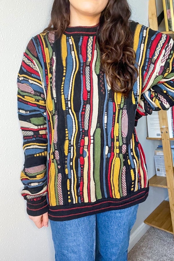 Unisex Vintage 1980s Coogi Textured Sweater - The Vintage Twin