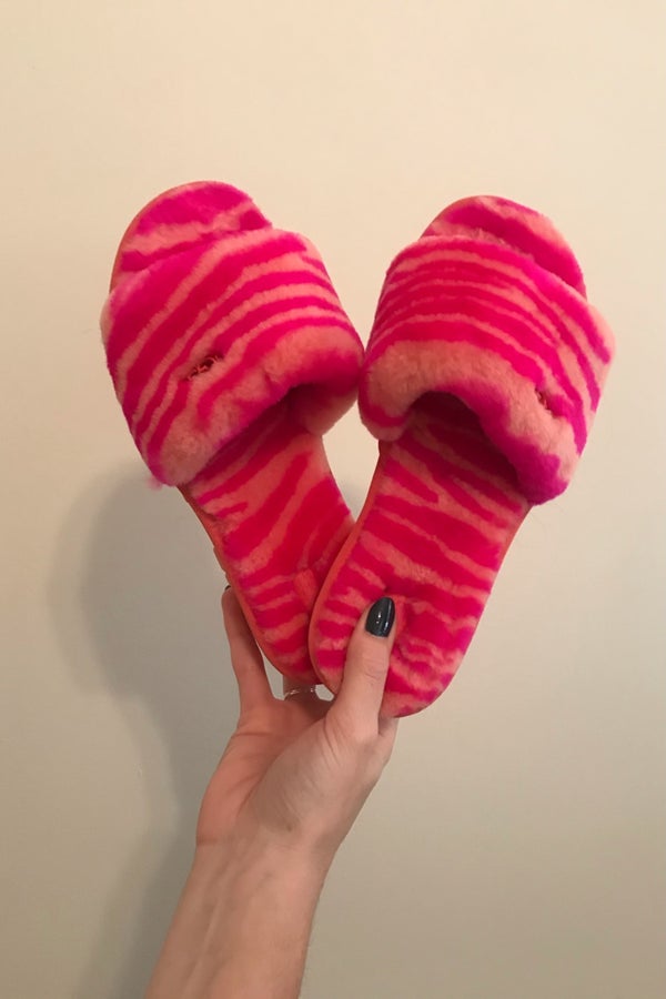 UGG Cozette Slipper in Hot Pink Zebra