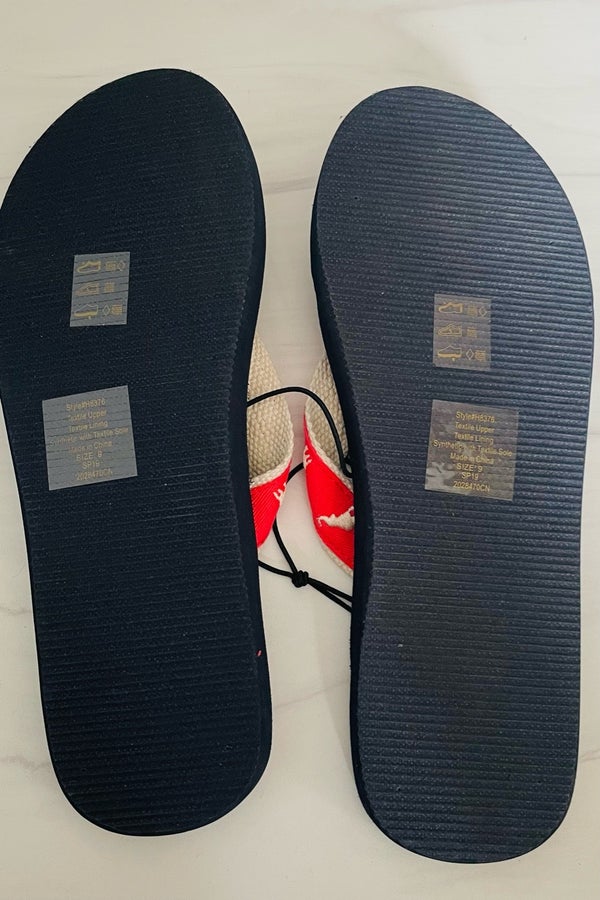 J crew embroidered online flip flops