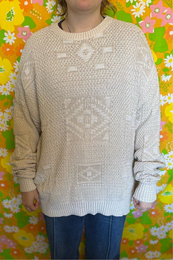 Vintage Men's Top - Cream - XL