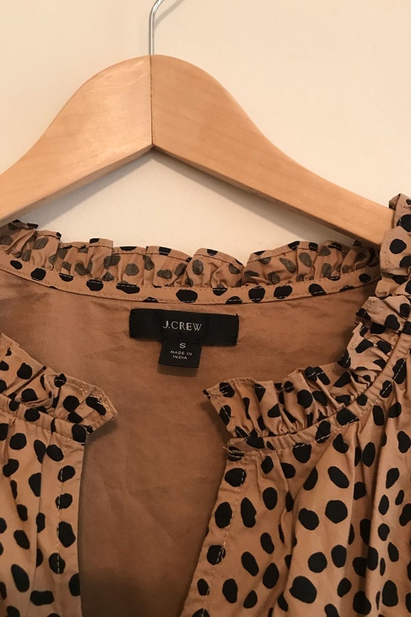 J crew outlet leopard print dress