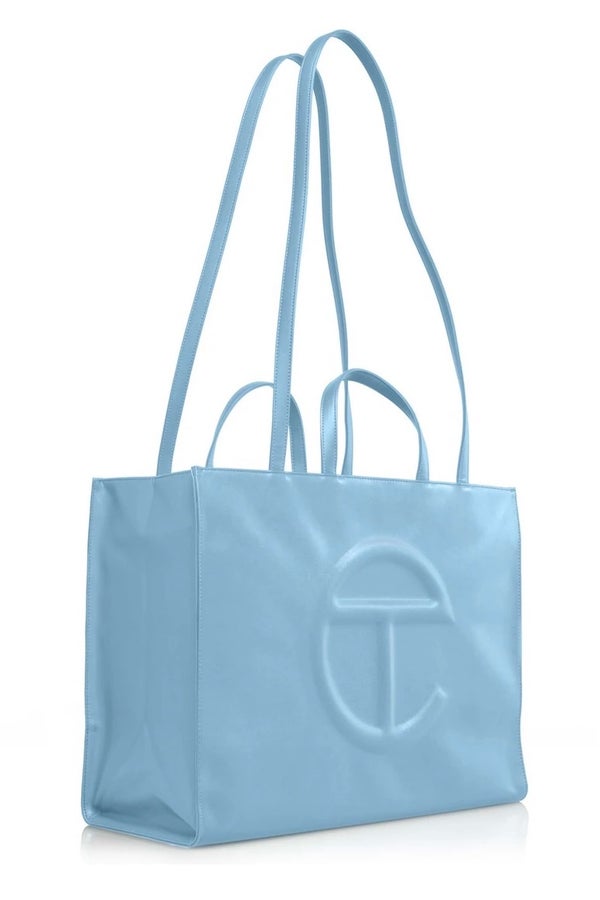 Telfar Small Pool Blue Shopping Bag - Blue Mini Bags, Handbags
