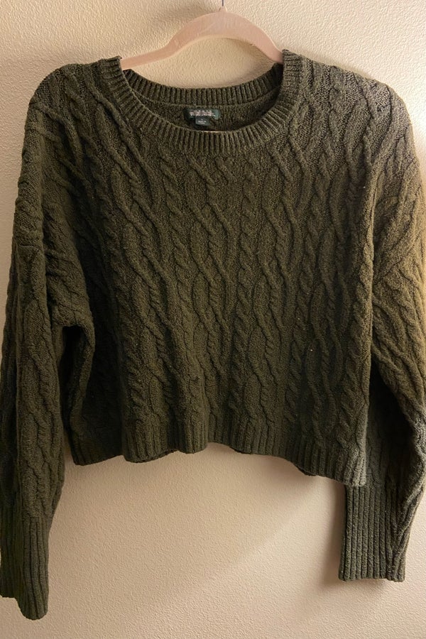 Wild Fable light blue chunky sweater