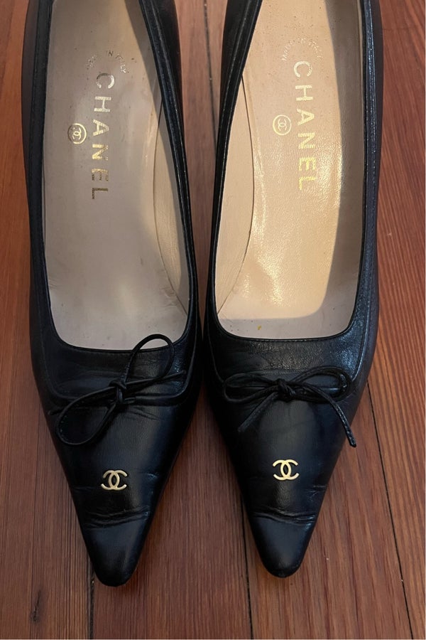 CHANEL, Shoes, Chanel Patent Leather Pink Ballerina Flats Size 38