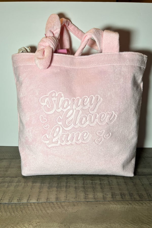 Stoney Clover Lane x Target, Bags, Stoney Clover Lane X Target Terry  Cloth Embossed Beach Tote Bag White Nwt