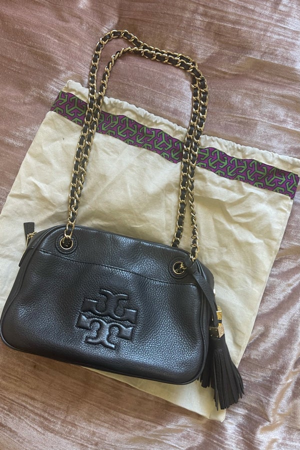 Tory Burch Leather Tassel Crossbody Bag | Nuuly Thrift