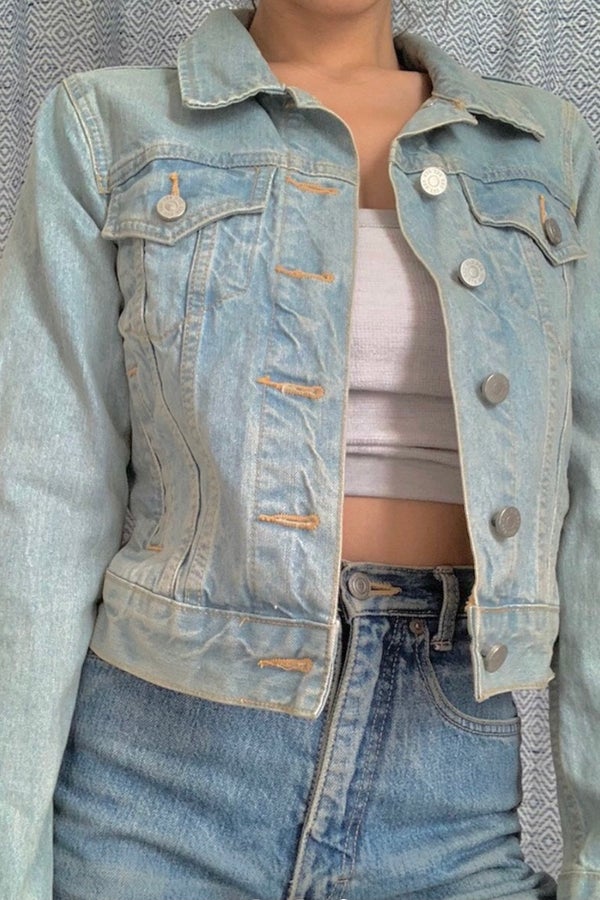 Light blue jean jacket Nuuly Thrift