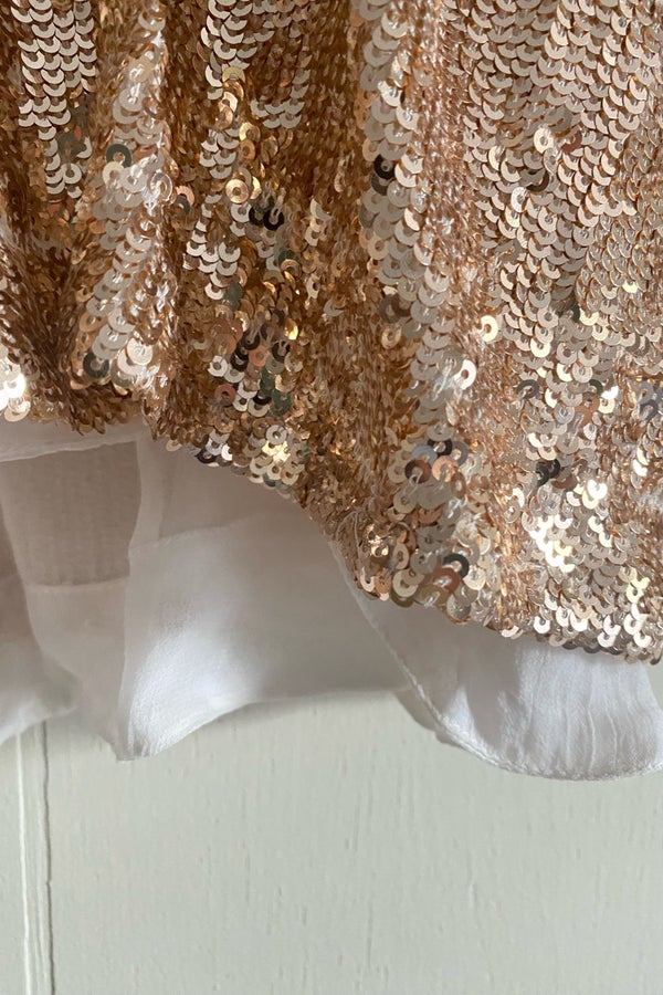 Vintage Fredricks gold sequin bra - small — Holy Thrift