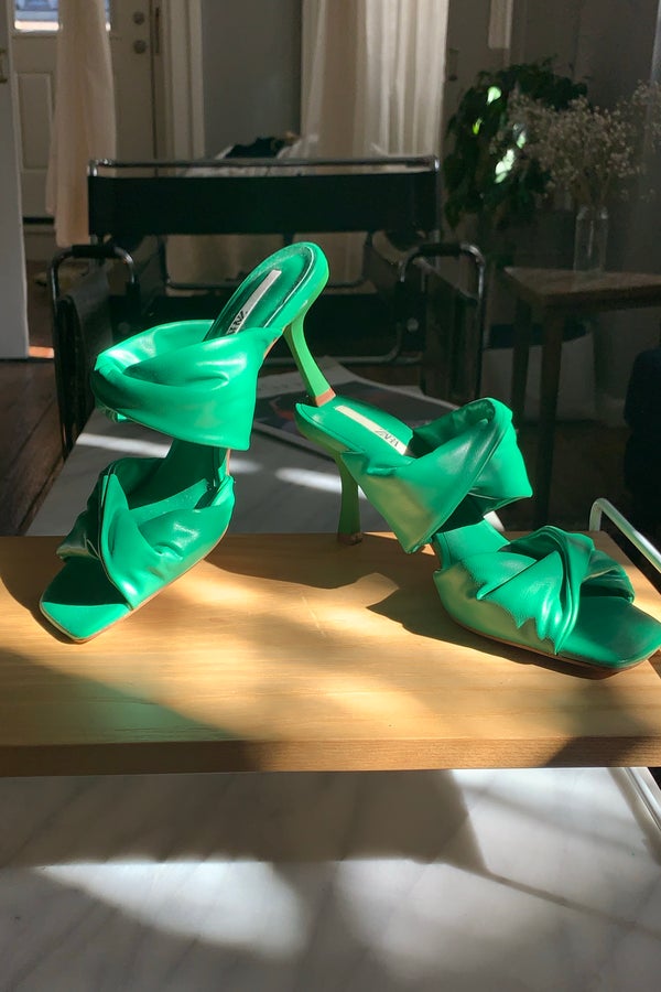 Zara Green Heels Nuuly Thrift