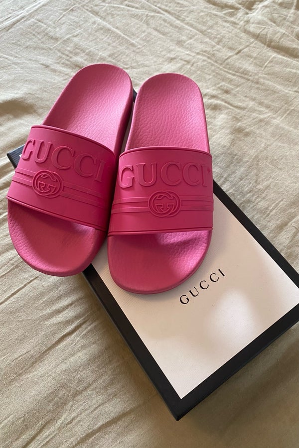 Hot Pink Gucci Slides | Nuuly Thrift