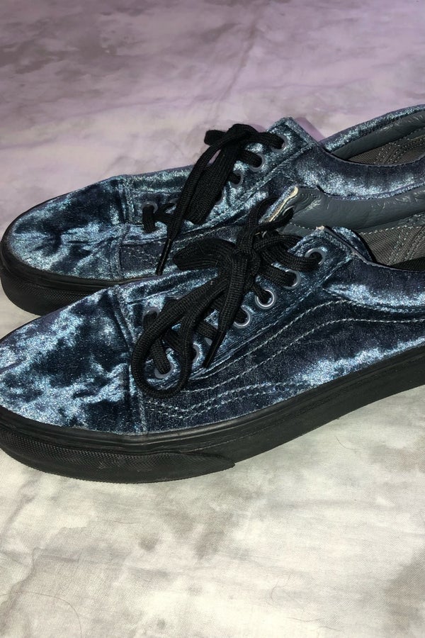 Blue 2024 velvet vans