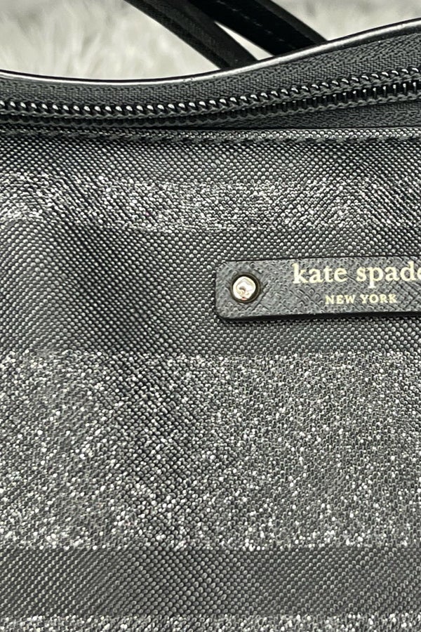 Kate spade black and silver bag hot sale