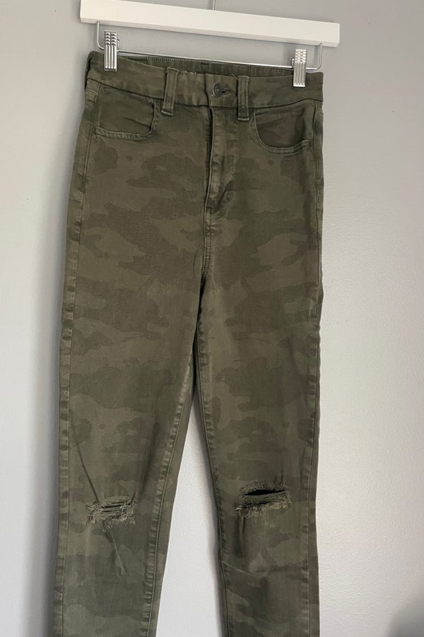 AE Ne(x)t Level Low-Rise Cargo Camo Jegging