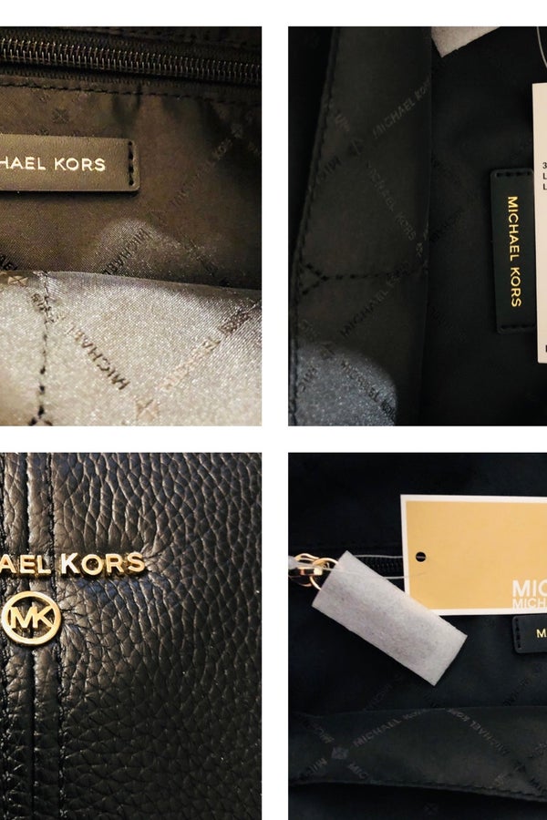 Michael Kors black leather shoulder bag
