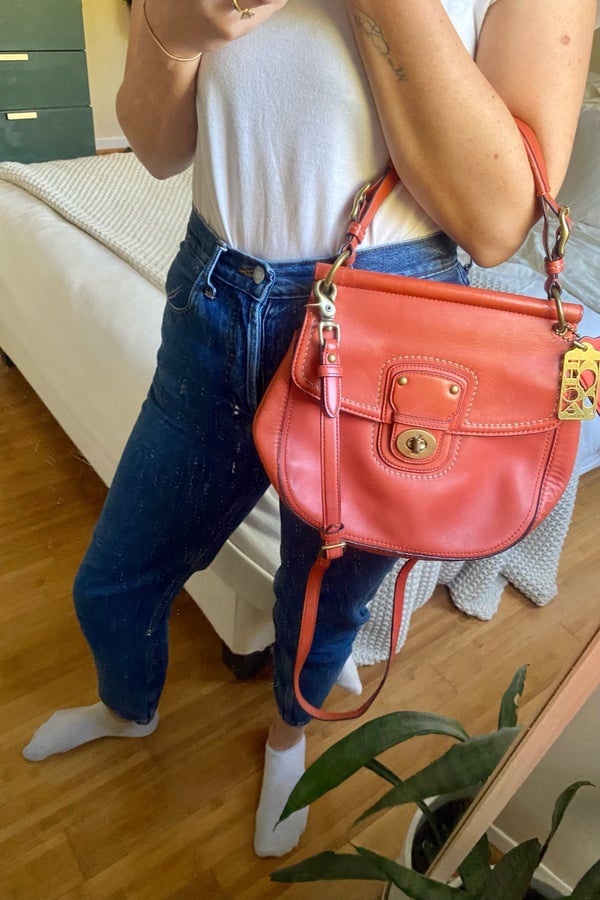 Coach limited edition coral crossbody bag | Nuuly Thrift