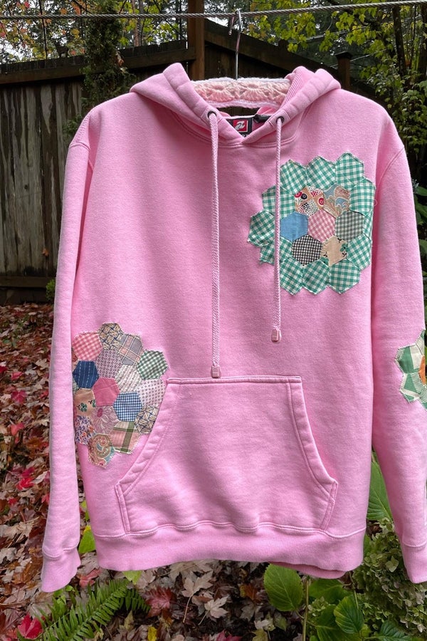 Vintage Quilt Oversized Hoodie 