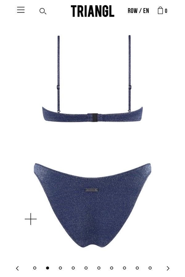 Authentic Triangl Stevie Baby Blue Sparkle Bikini Set, Women's Fashion,  Swimwear, Bikinis & Swimsuits on Carousell